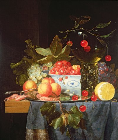 Naturaleza muerta de frutas de Pieter de Ring